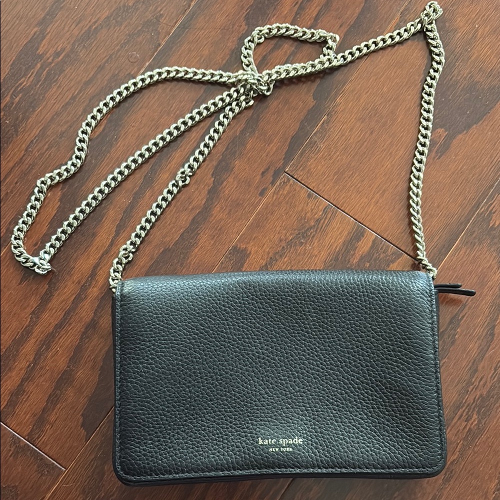 Kate Spade Black Leather Crossbody Bag